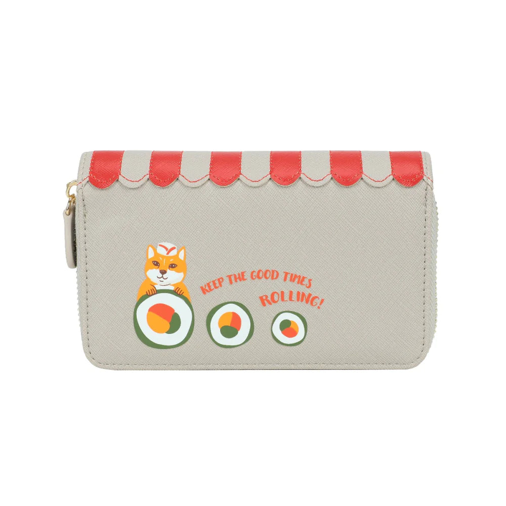 Vendula | Sushi Grey Edition Medium Ziparound Wallet | Vendula London