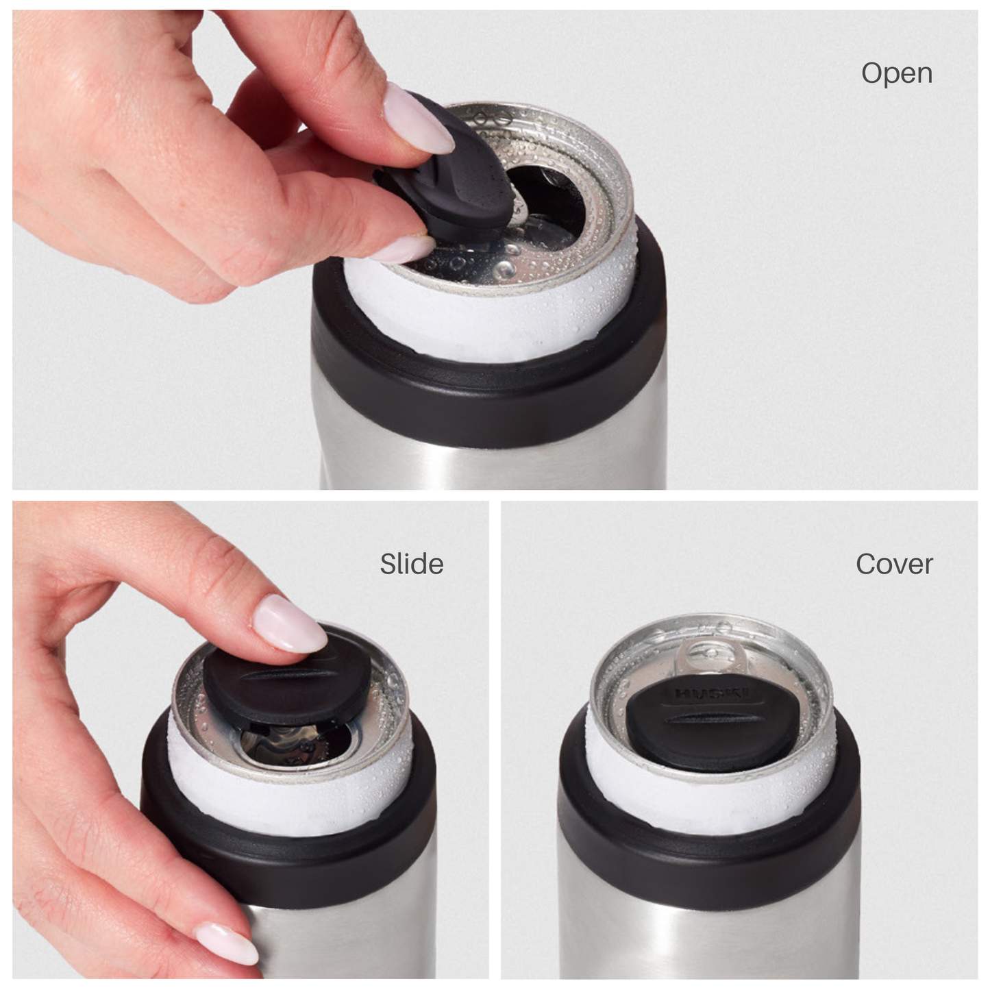 NEW: Huski Slim Can Cooler - Stone Grey