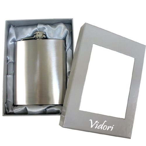 SATIN S/S FLASK RIMLESS - GIFT BOX - 190ML