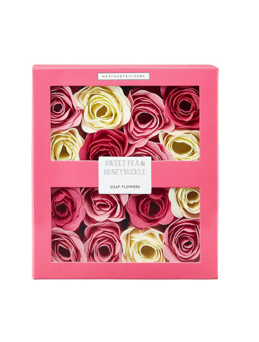 Sweet Pea & Honeysuckle Scented Soap Flowers | Heathcote's Emporium