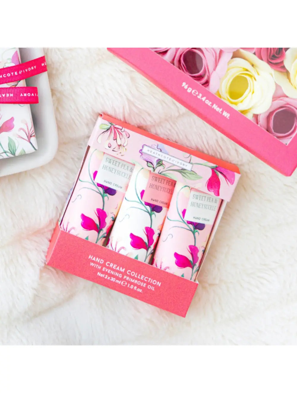 Sweet Pea & Honeysuckle Hand Cream Trio | Heathcote's Emporium