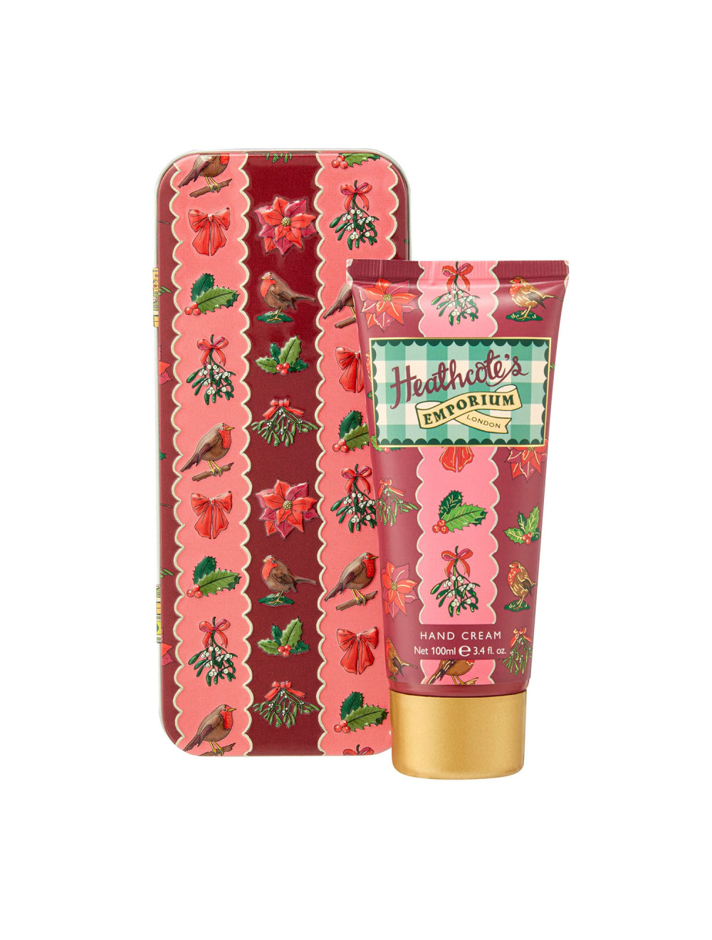 Festive Robin Hand Cream in Tin | Heathcote's Emporium