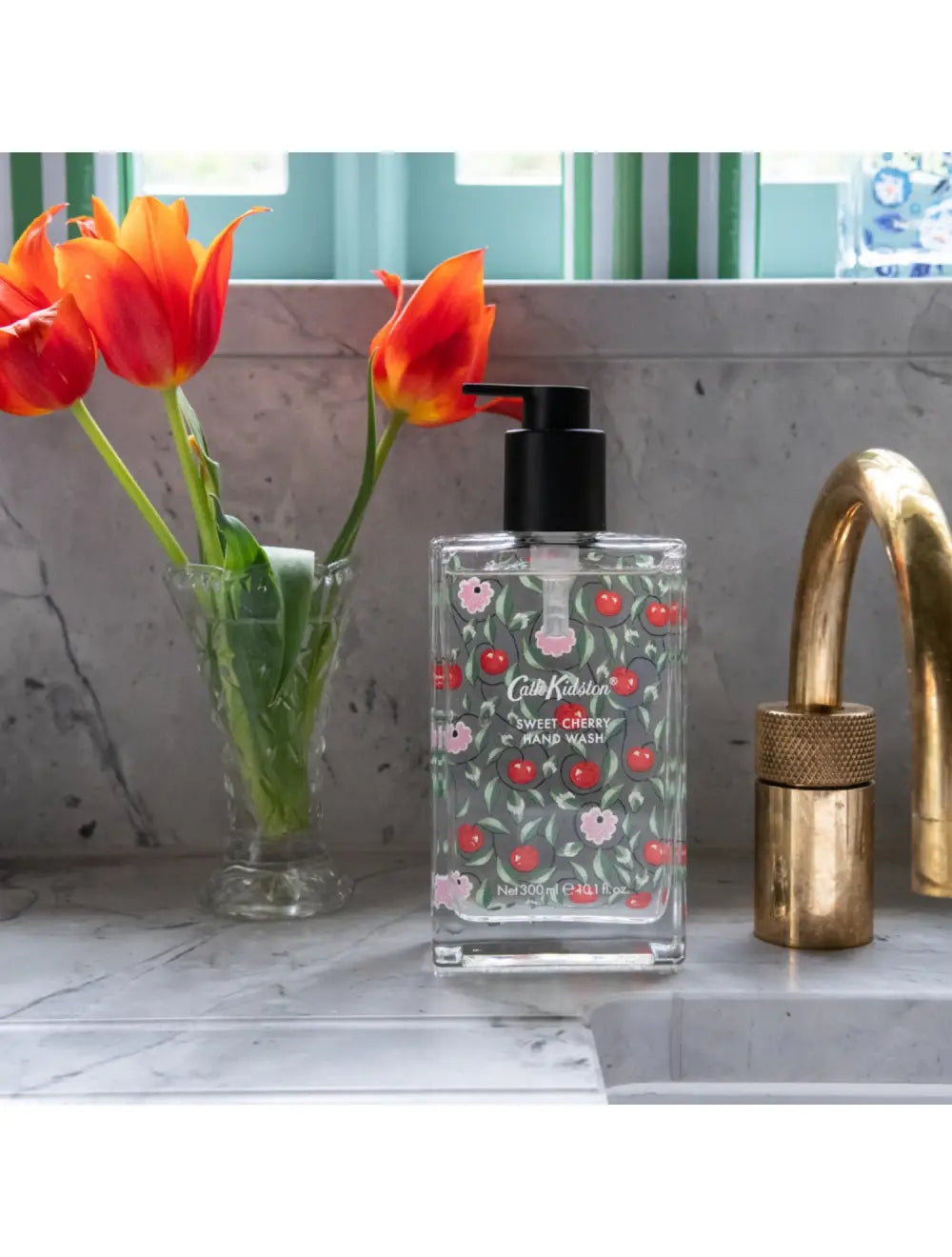 Cath Kidston Sweet Cherry Glass Bottle Hand Wash | Splosh