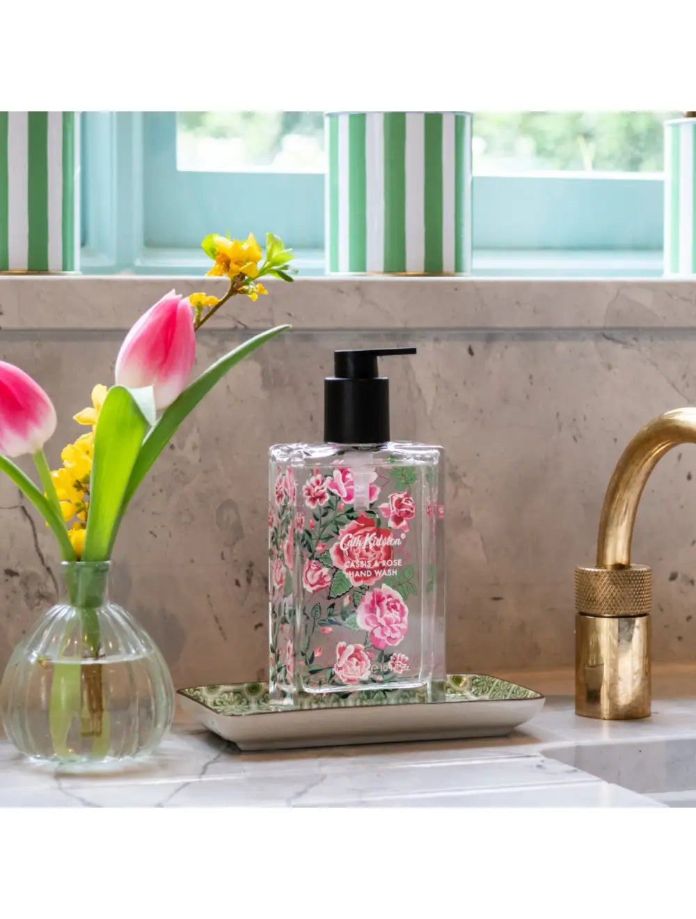 Cath Kidston Cassis & Rose Glass Bottle Hand Wash | Splosh