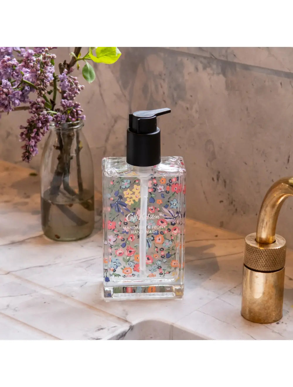 Cath Kidston Mandarin & Peony Glass Bottle Hand Wash | Splosh