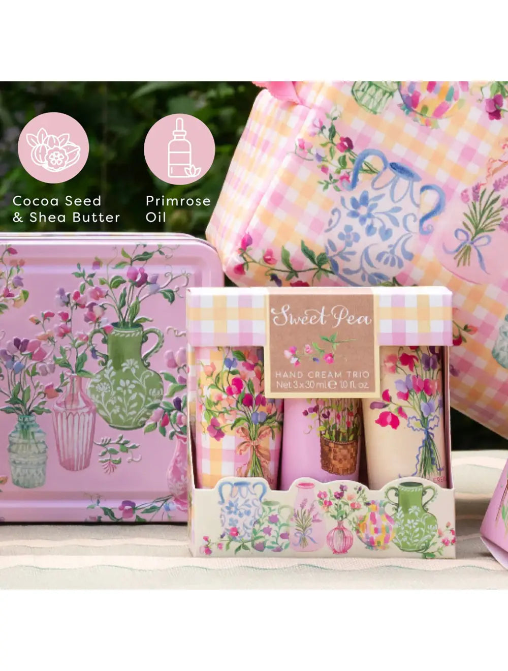 Sweet Pea Hand Cream Trio | Heathcote & Ivory