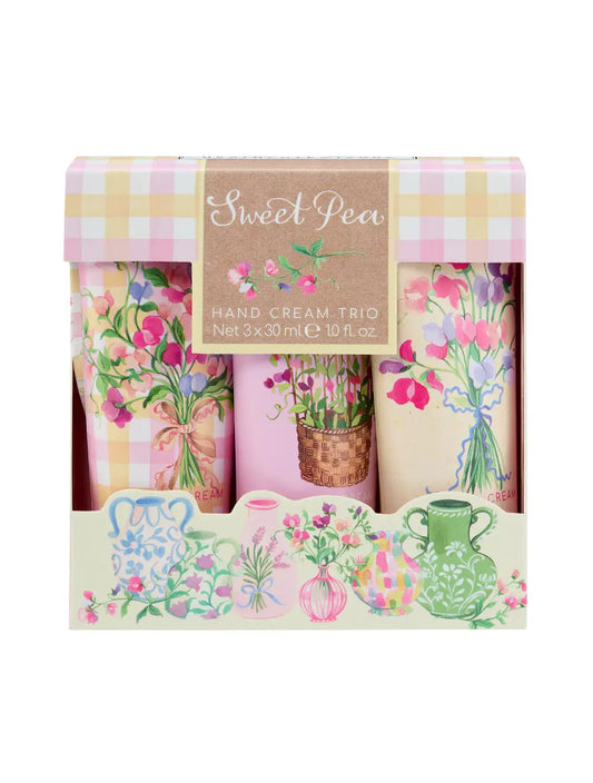 Sweet Pea Hand Cream Trio | Heathcote & Ivory