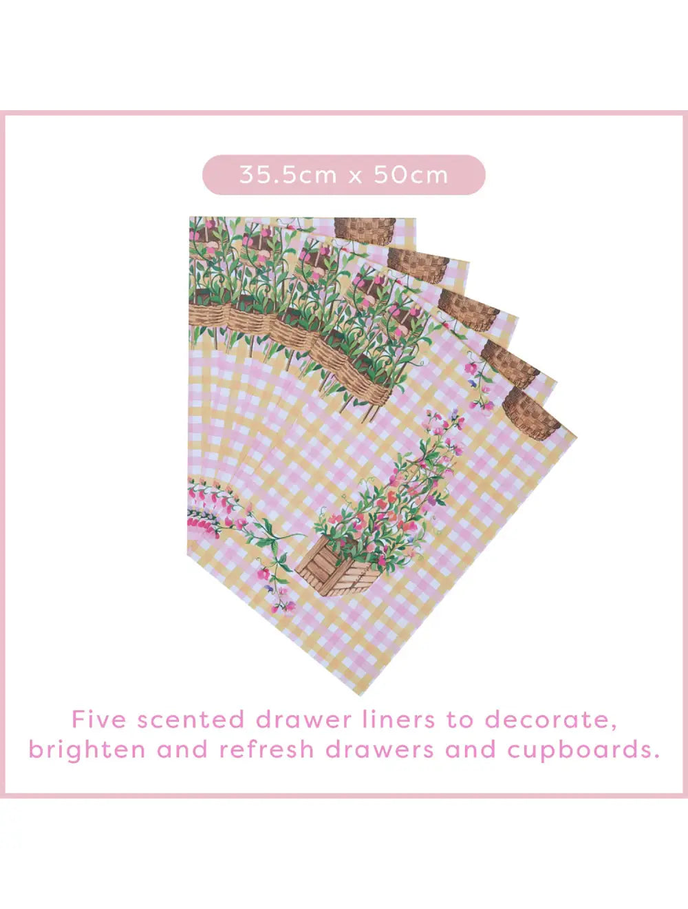 Sweet Pea Scented Drawer Liners | Heathcote & Ivory