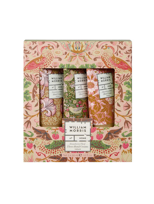 The Voyager Strawberry Thief Hand Cream Trio | William Morris at Home