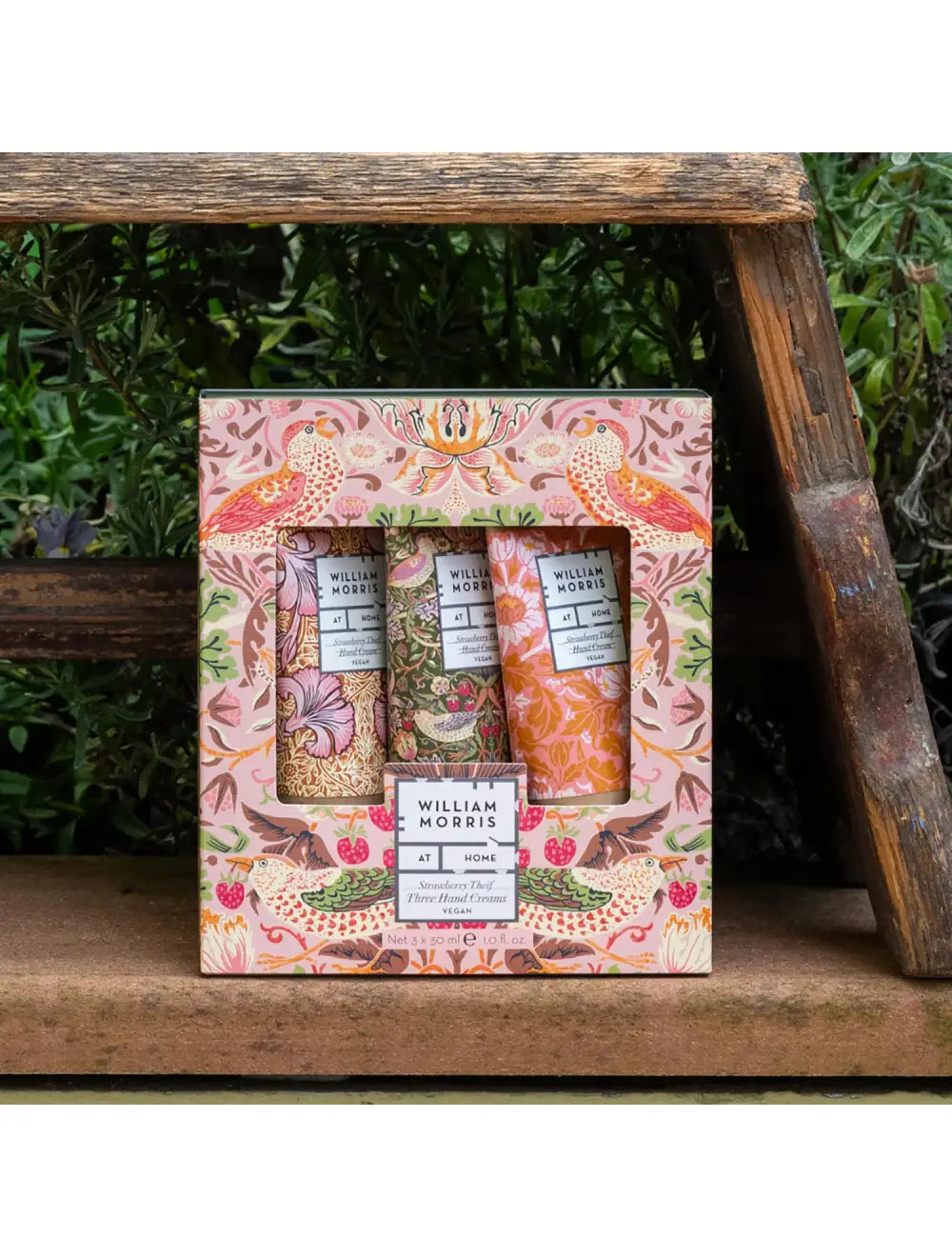 The Voyager Strawberry Thief Hand Cream Trio | William Morris at Home