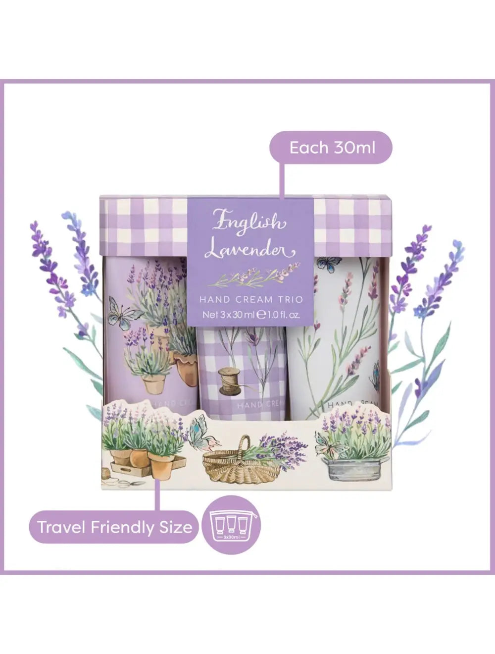 Lavender Hand Cream Trio | Heathcote & Ivory