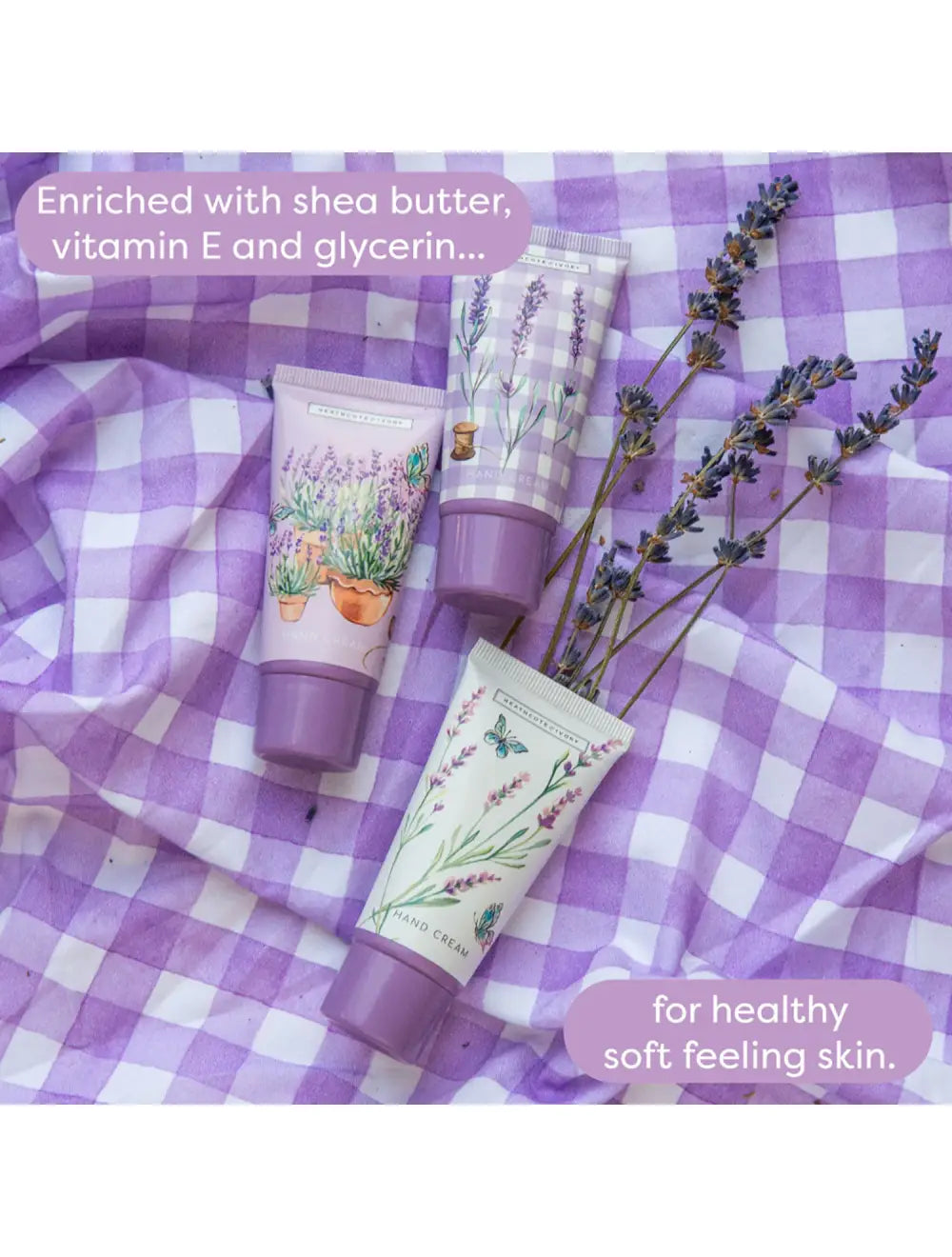 Lavender Hand Cream Trio | Heathcote & Ivory