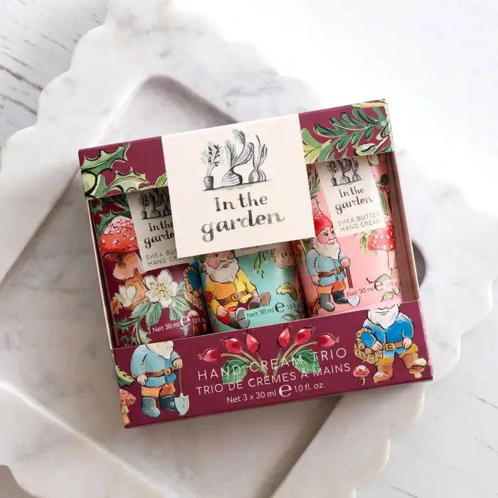 In The Garden Festive Collection Hand Cream Trio | Heathcote & Ivory
