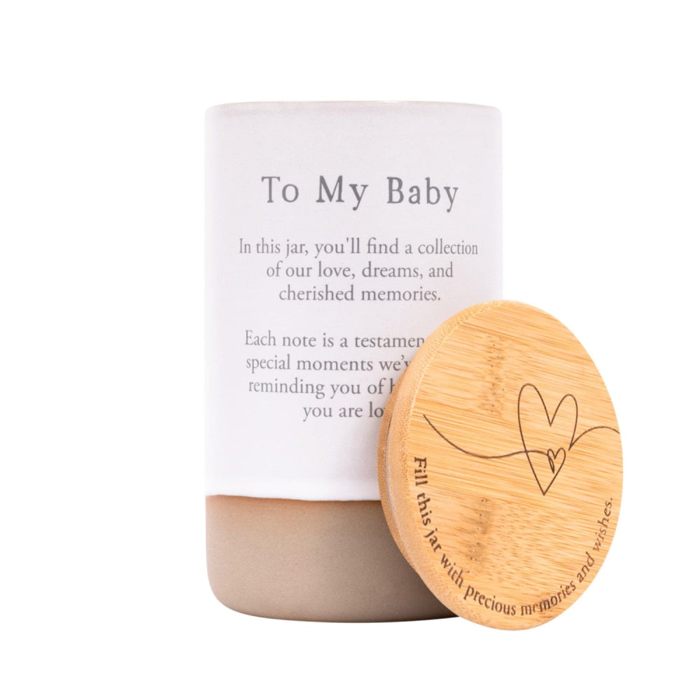 Skip to the beginning of the images gallery Heartfelt Jar of Baby Memories