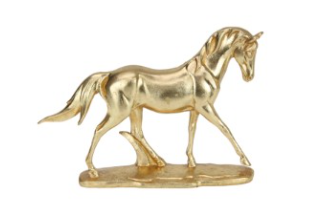 Gold Horse on Base - 21cm