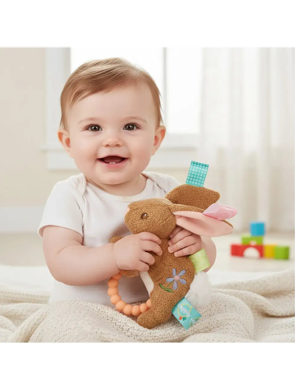 Taggies Harmony Bunny Teether Rattle | Mary Meyer