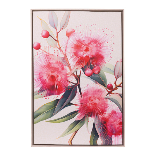Native Blooms Flora Framed Canvas 94 x 64cm | Splosh