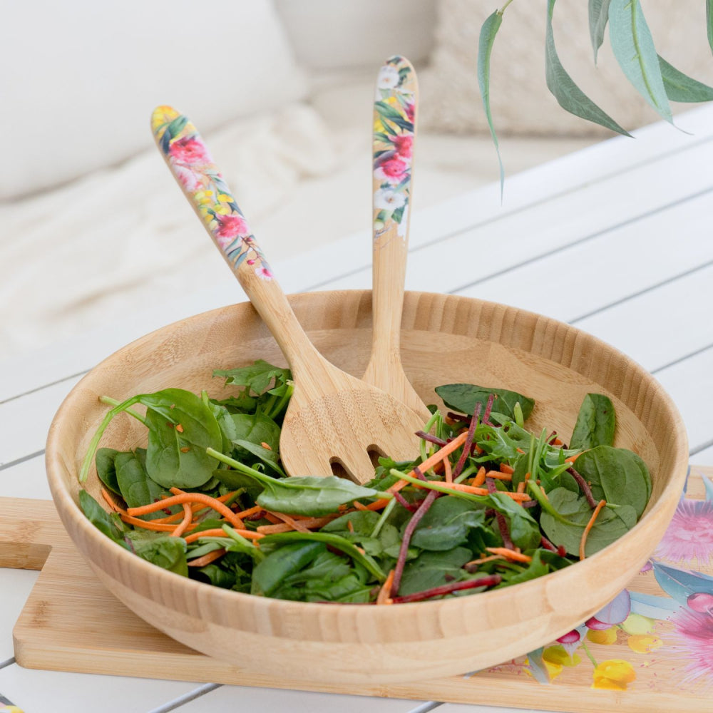 Native Blooms Salad Servers | Splosh