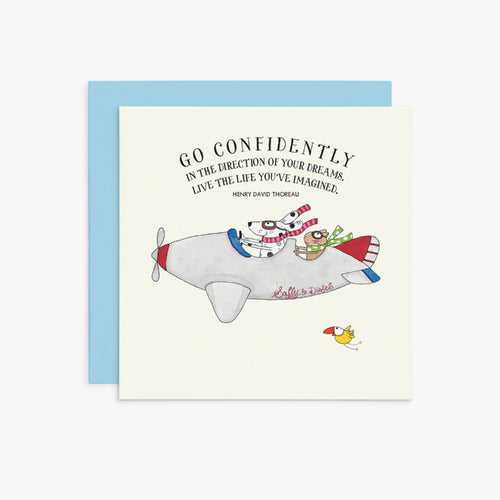 Go Confidently | Twigseeds Greeting Card