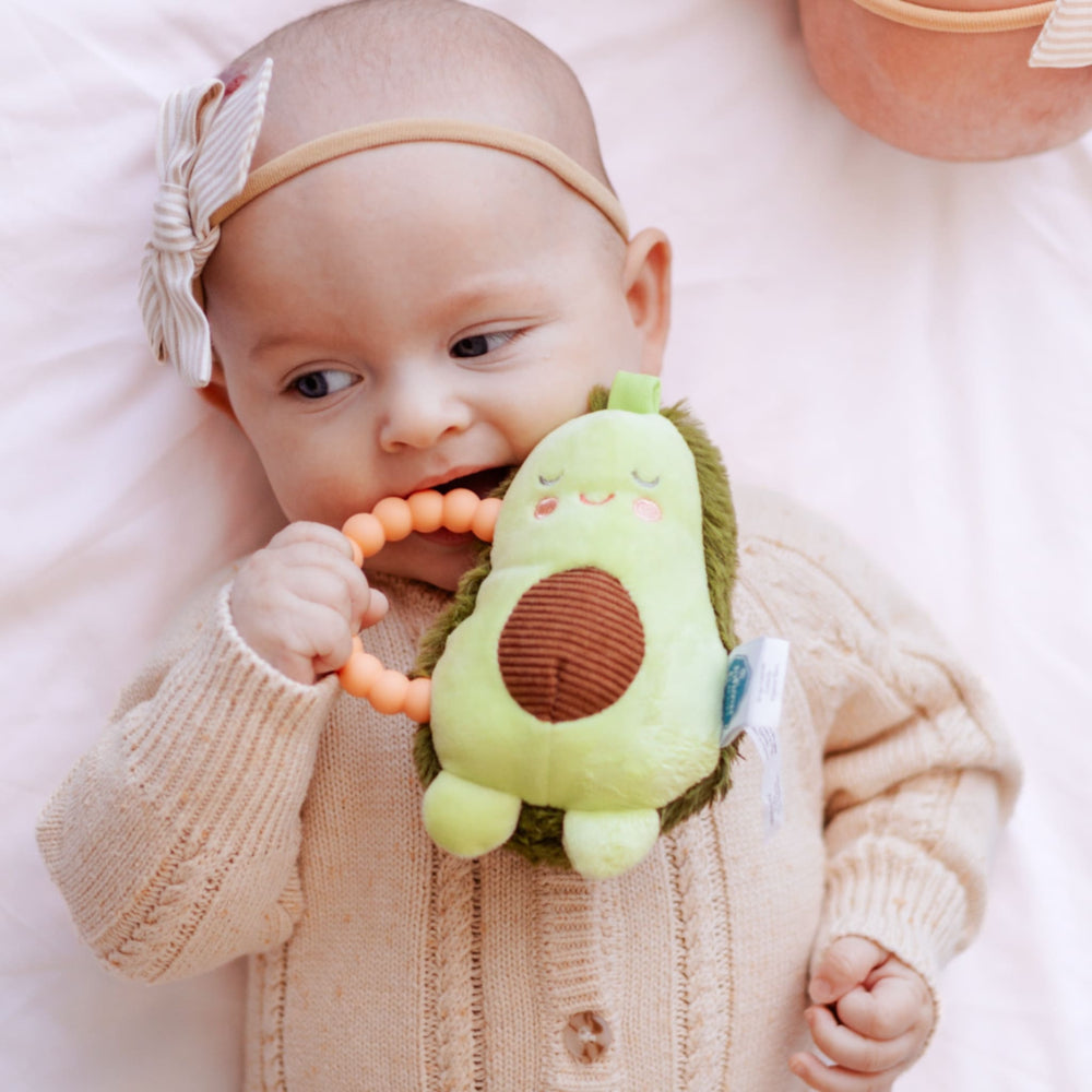 Sweet Soothies Avocado Teether Rattle | Mary Meyer