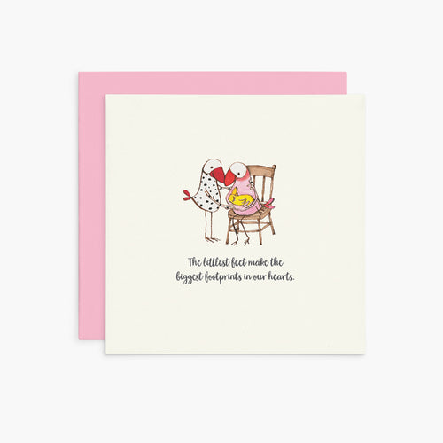 The Littlest Feet | Twigseeds Greeting Card