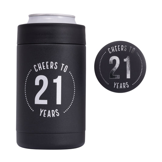 Celebration 21st Birthday Insulated Drink Cooler & Badge Set | Splosh