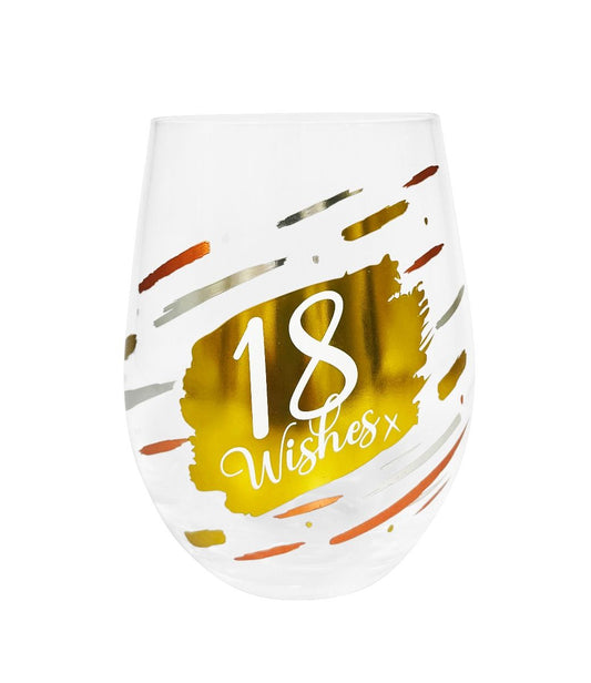 18 Wishes Luxe Stemless Wine Glass