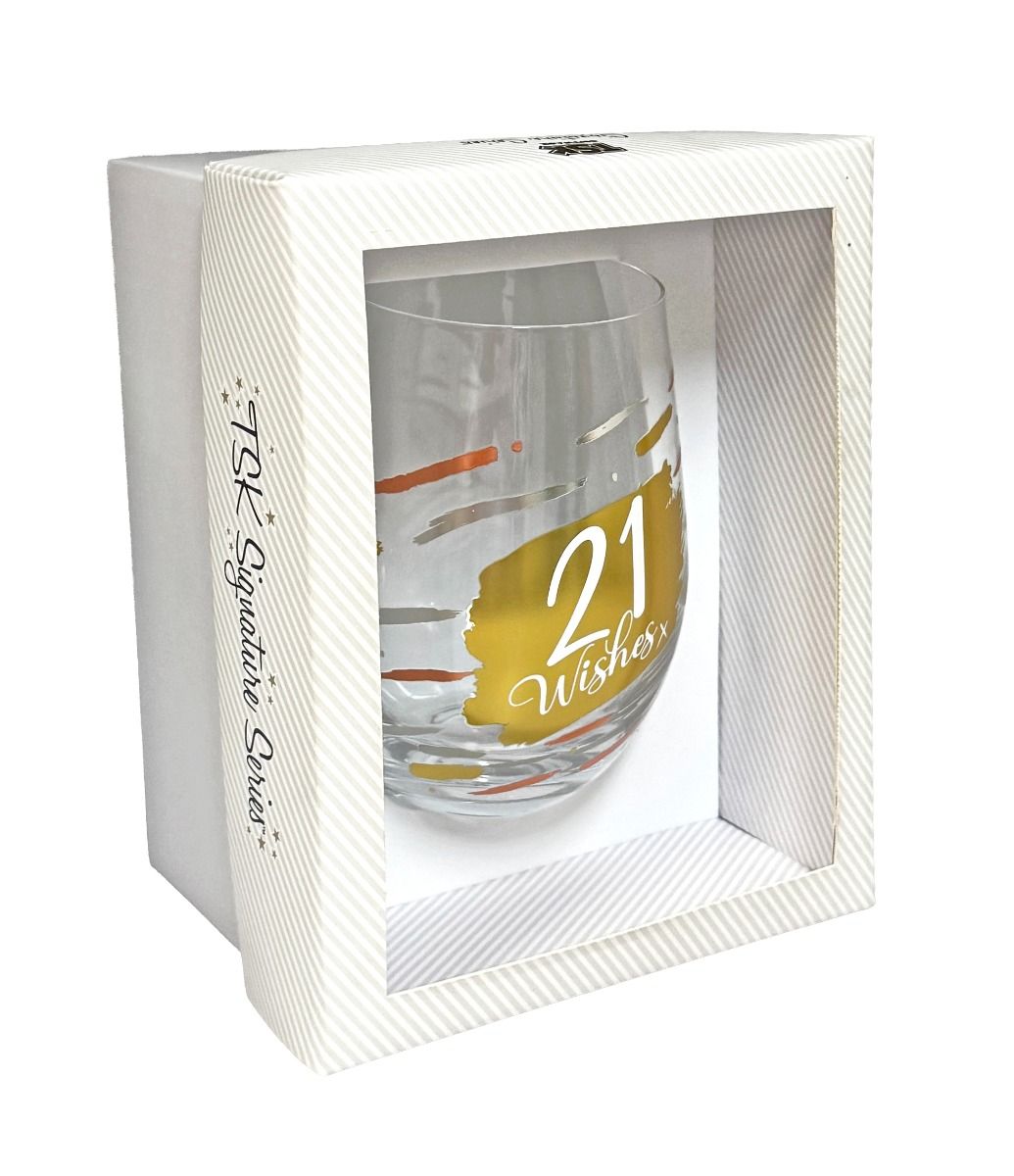 21 Wishes Luxe Stemless Wine Glass