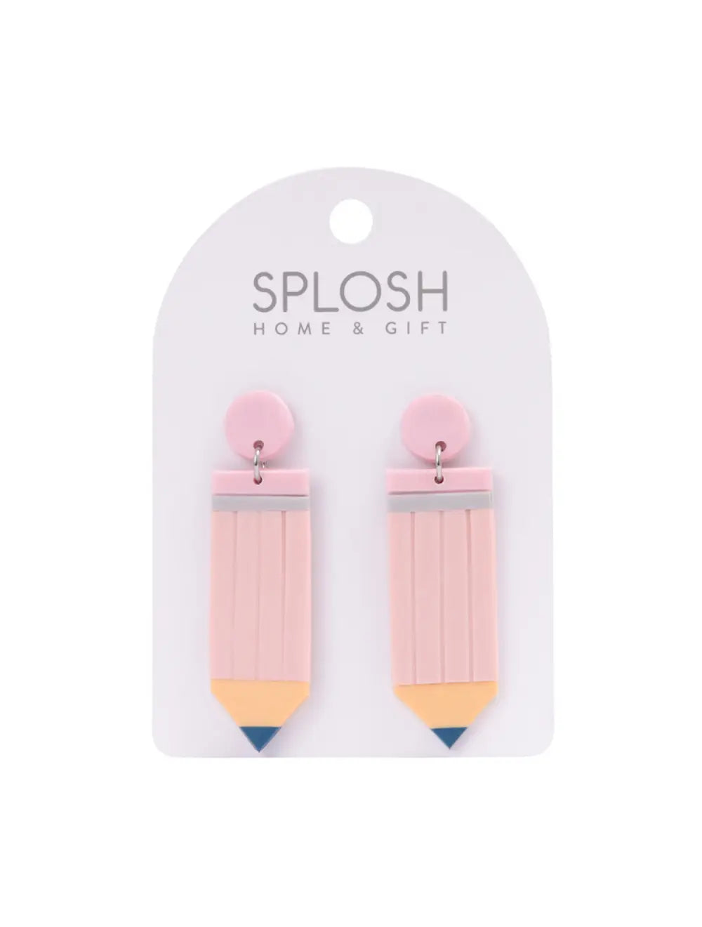 Teacher Pink Pencil Earrings | Splosh