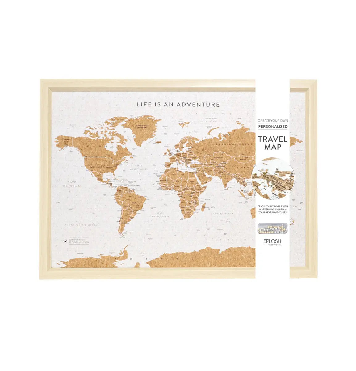 Travel Board Small World Map | Splosh