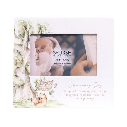 Christening 4x6 Ceramic Frame | Tiny Wonders