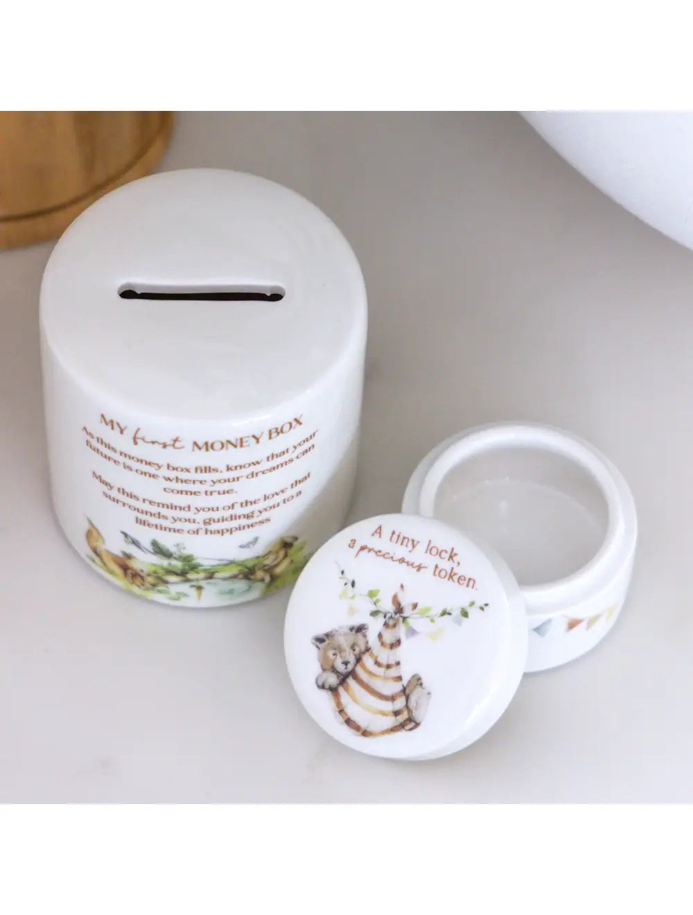 First Curl Ceramic Keepsake Box | Tiny Wonders