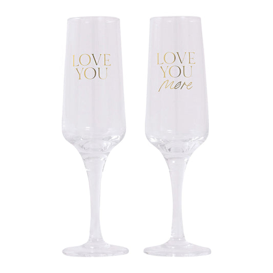 Wedding Love You Wine Glass Set | Splosh
