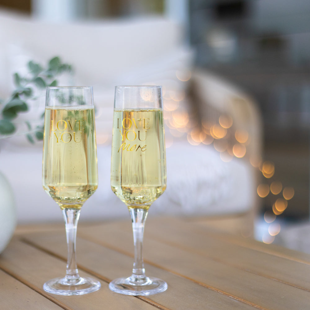 Wedding Love You Wine Glass Set | Splosh