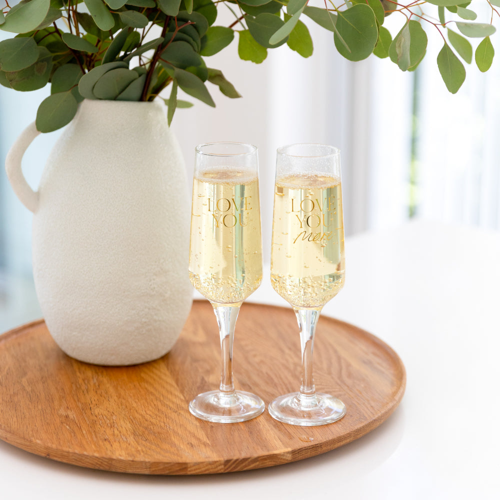 Wedding Love You Wine Glass Set | Splosh
