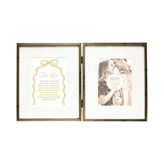 Wedding True Love Double Frame | Splosh