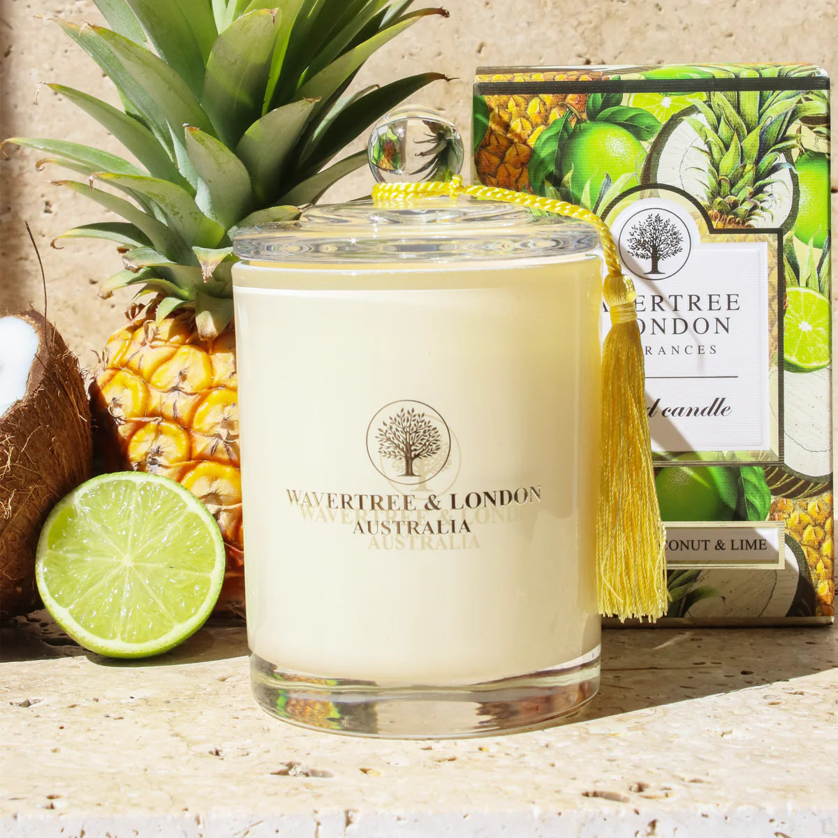 Pineapple, Coconut & Lime Candle | Wavertree & London