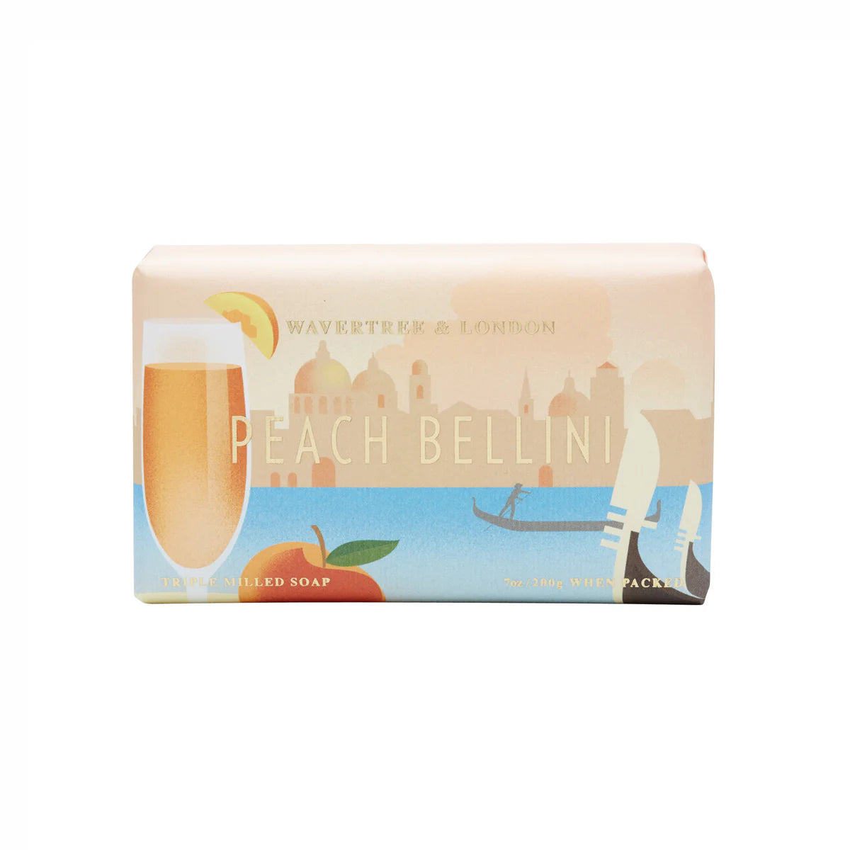Peach Bellini Soap Bar 200g | Wavertree & London