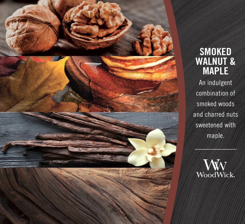 WoodWick Smoked Walnut & Maple Medium