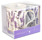 LAVENDER DREAMS MUG AND COASTER SET