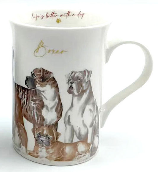 MUDDY PAWS BOXER MUG