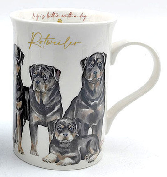 MUDDY PAWS ROTWEILER MUG