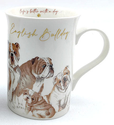 MUDDY PAWS ENGLISH BULLDOG MUG