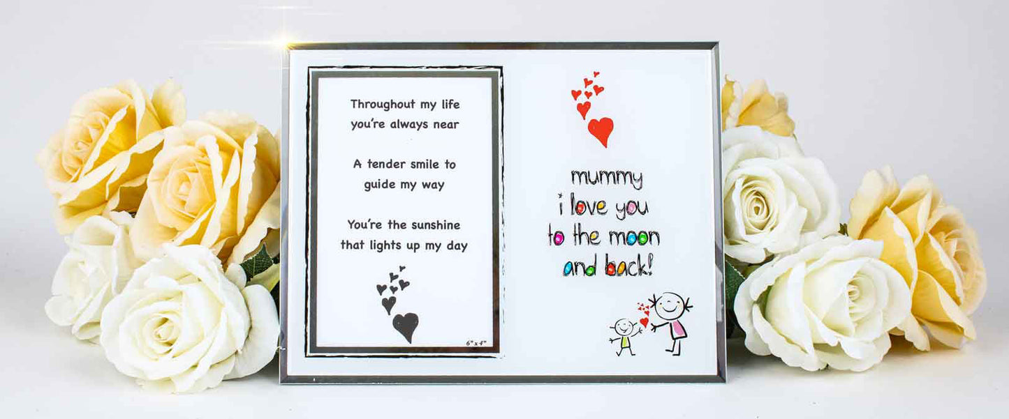 CRAYON MUMMY GLASS PHOTO FRAME