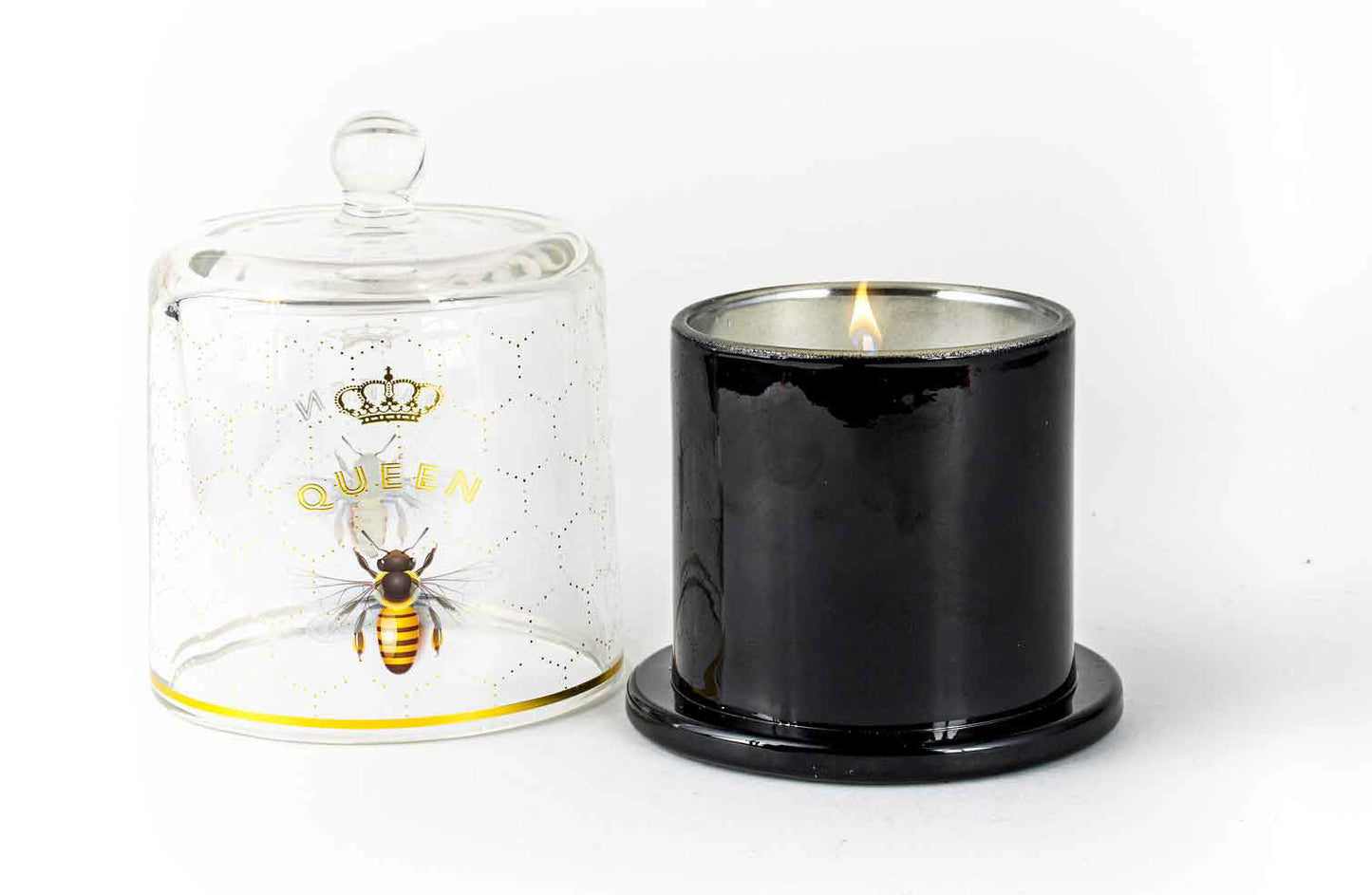 QUEEN BEE CANDLE WITH CLOCHE