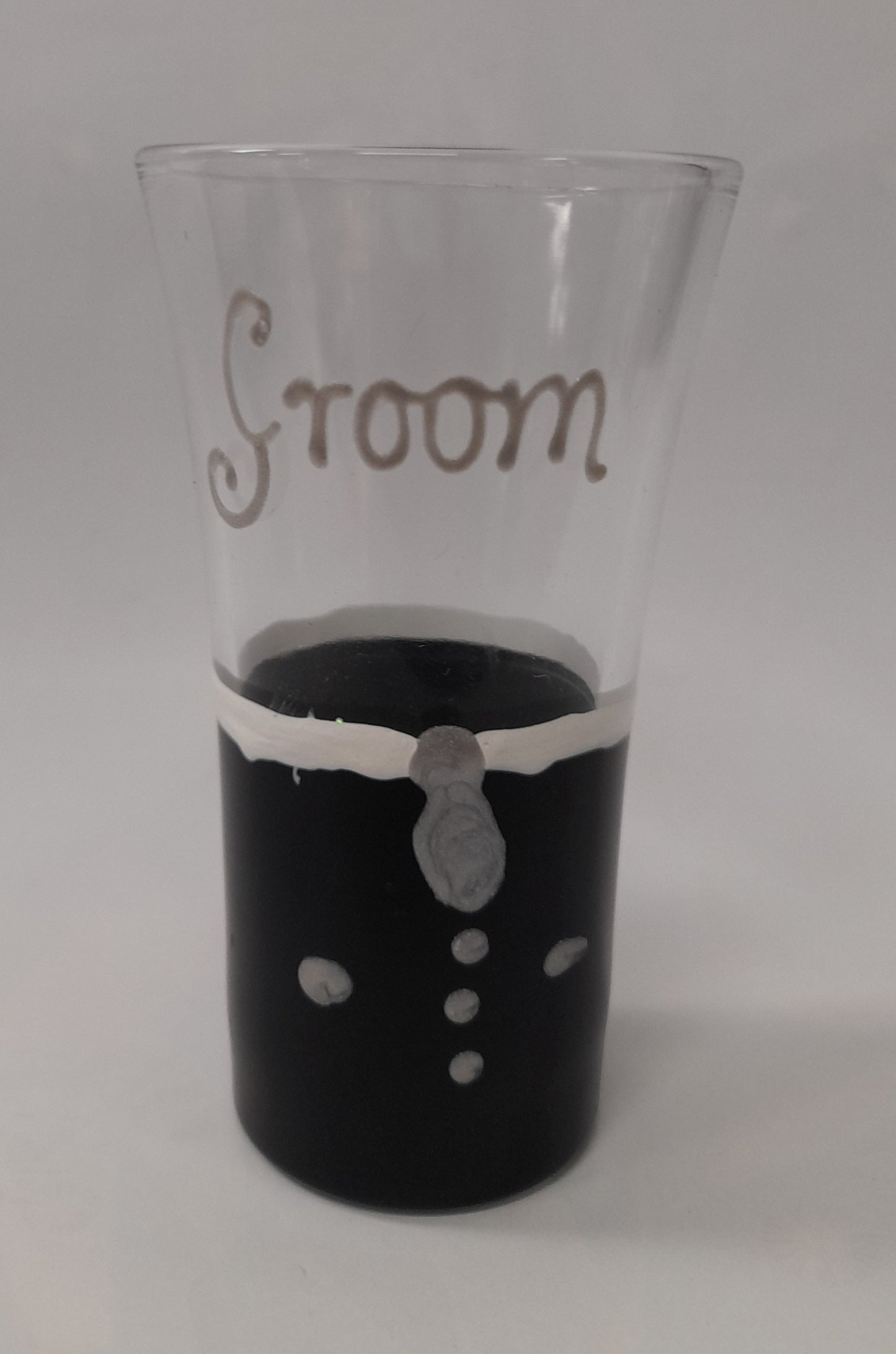 Groom - Hand Painted Shot Glass