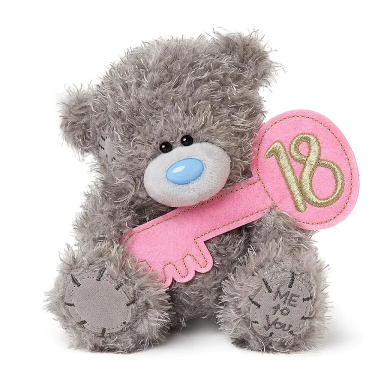 18th Birthday Me to You Tatty Teddy Soft Toy With Pink 18 Key