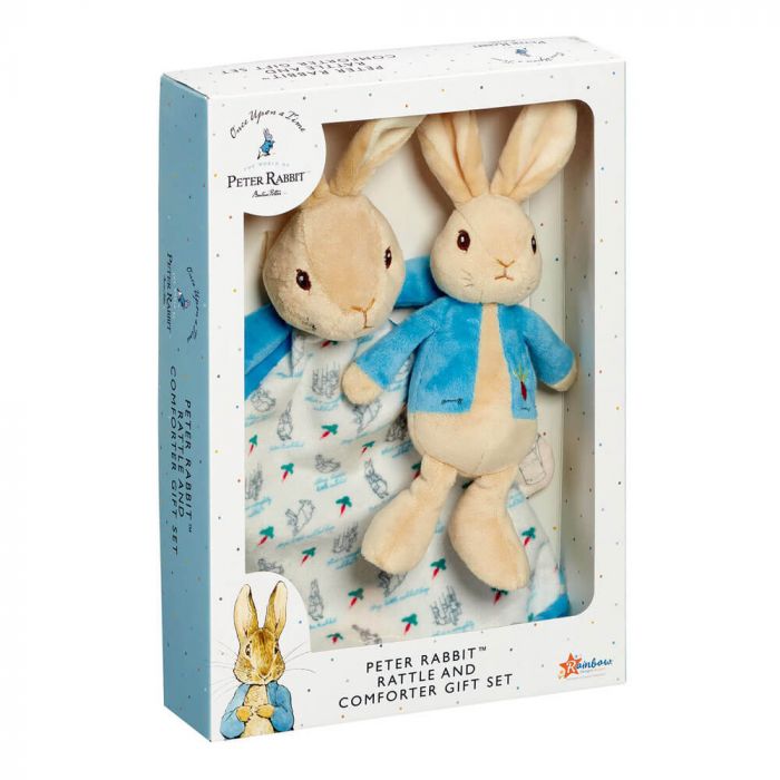PETER RABBIT RATTLE AND COMFORTER GIFT SET – Dazzled - Trophies and ...