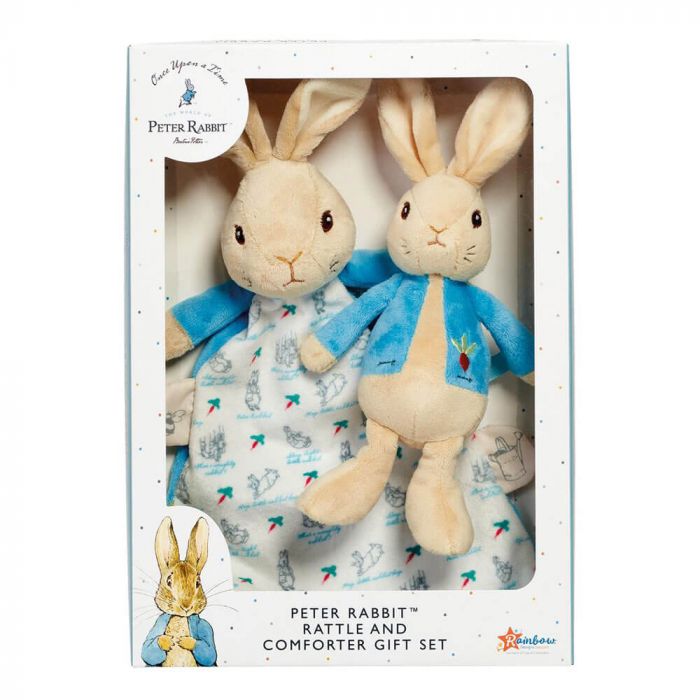 PETER RABBIT RATTLE AND COMFORTER GIFT SET – Dazzled - Trophies and ...