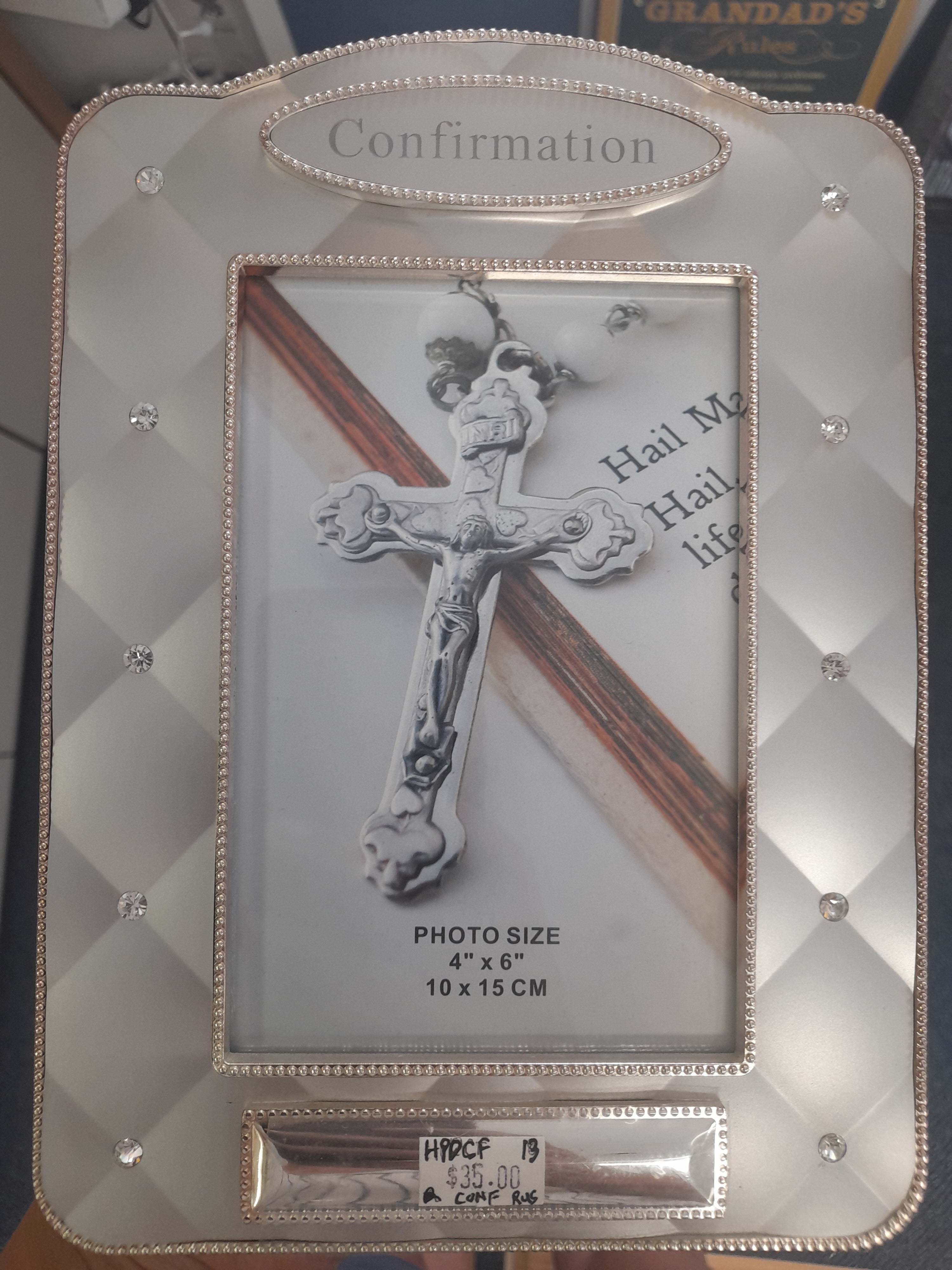 Confirmation Photo Frame - Silver and Rose plated – Dazzled - Trophies ...